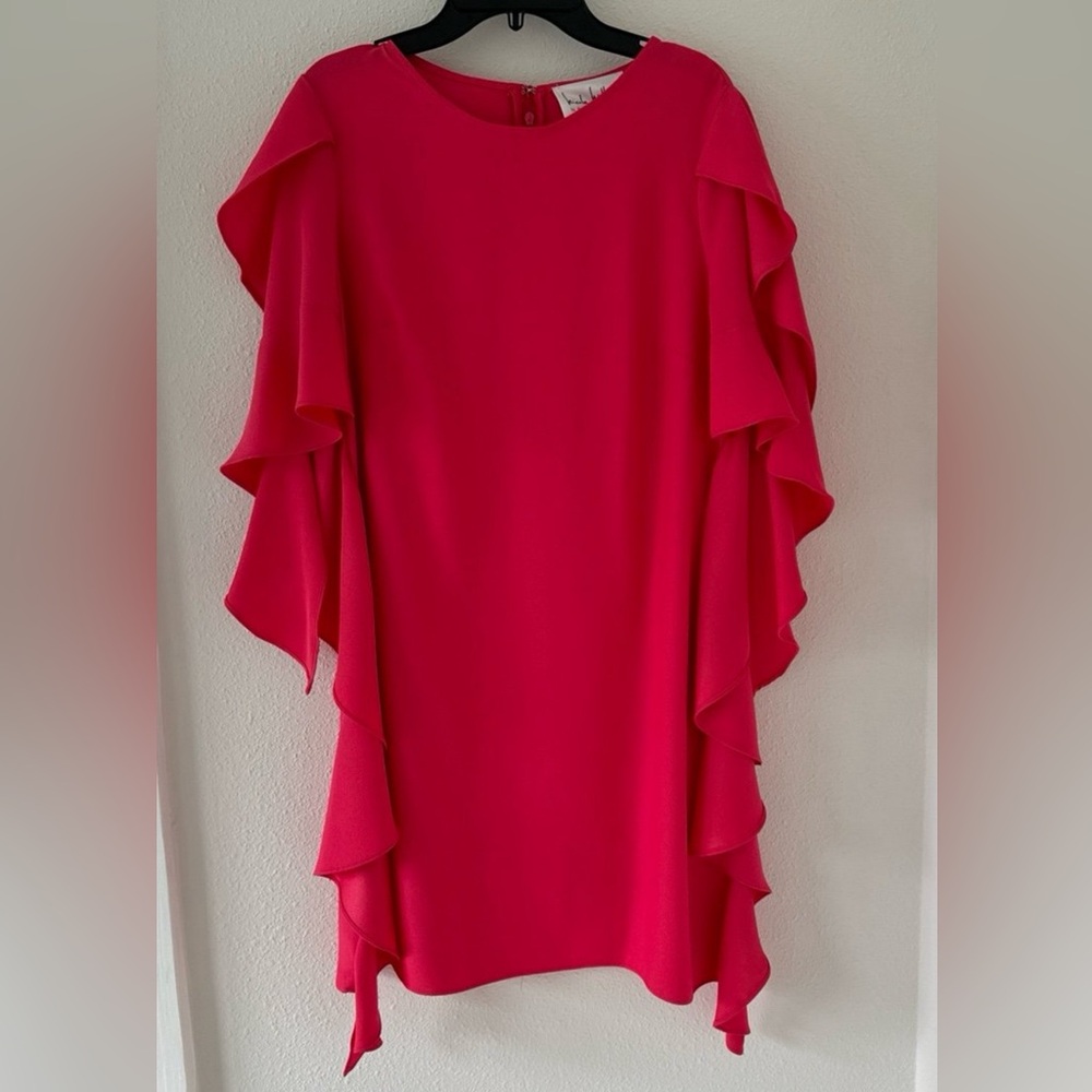 Beautiful Nicole Miller Pink Above The Knee Dress Size 4 Small